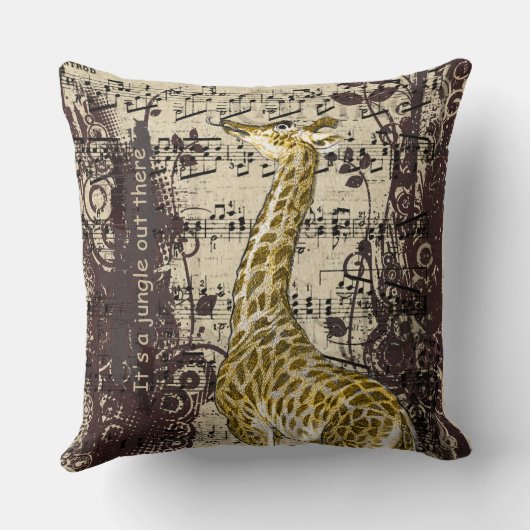 Coussin Cute Giraffe (Verso)