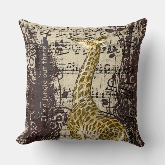 Coussin Cute Giraffe (Recto)