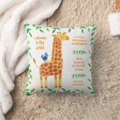 Coussin Cute Giraffe & Bird Bébé Statistiques (Couverture)
