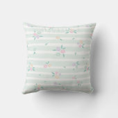 Coussin Cute Girl Floral Hello Spring Nom personnel (Verso)