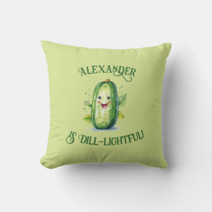 Coussin Cute Green Cartoon Pickle