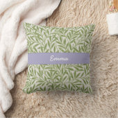 Coussin Cute Green Willow Feuille Botanique (Couverture)