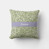Coussin Cute Green Willow Feuille Botanique (Recto)