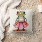 Coussin Cute grenouille en rose (Couverture)