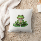 Coussin Cute Grenouille verte (Couverture)