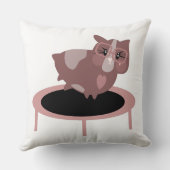 Coussin Cute Guinea Pig sur un Trampoline Fitness (Verso)
