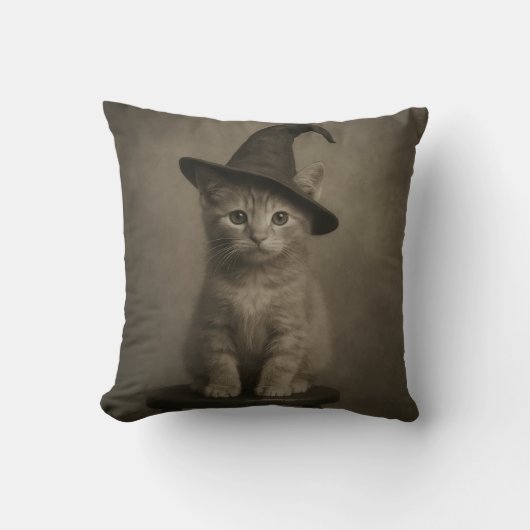 Coussin Cute Halloween cat design cushion  (Recto)