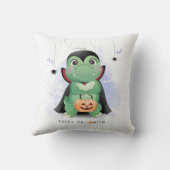 Coussin Cute Halloween T Rex Dinosaur Spider Flying Bat (Verso)