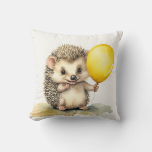 Coussin Cute Hedgehog Balloon Genre Neutre Personnalisé