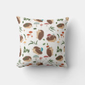 Coussin Cute Hedgehog Mushrooms Woodland Animal Kids (Recto)