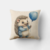 Coussin Cute Hérisson Bleu Bleu Garçons (Verso)