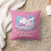 Coussin Cute Imaginaire licorne ajouter nom décoration de  (Couverture)