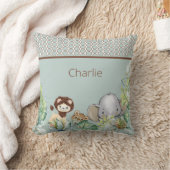 Coussin Cute Jungle Animaux Tropical Custom II (Couverture)