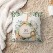 Coussin Cute Jungle Safari Animaux Verdure Nourriture pour (Couverture)