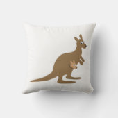 Coussin Cute Kangaroo et Joey (Verso)