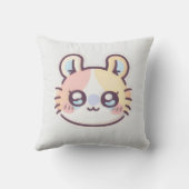 Coussin Cute Kawaii Cat Throw Pillow – Adorable Kitty  (Verso)