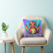 Coussin Cute Kawaii Chinese Zodiac Année du Dragon | (Chaise)