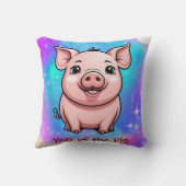 Coussin Cute Kawaii Chinese Zodiac Année du porc | (Verso)