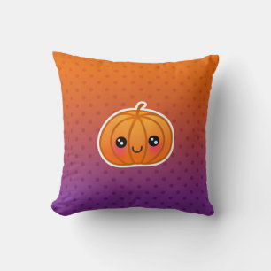 Coussin Cute Kawaii Halloween Dessin Citrouille