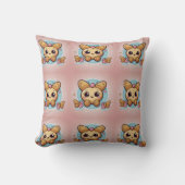 Coussin Cute Kawaii Papillon Cookies Imprimer (Recto)