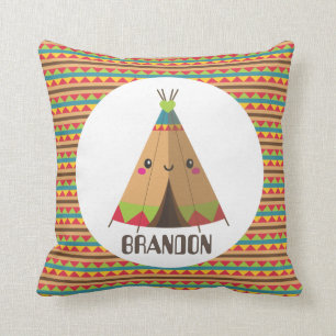 Coussin Cute Kawaii teepepee ajouter nom boys décor couss