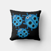 Coussin Cute Kids coccinelle Famille   (Recto)