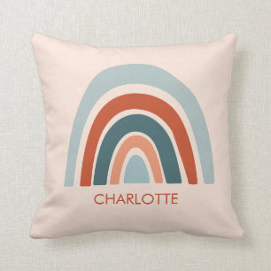 Coussin Cute Kids Rainbow Name Boho
