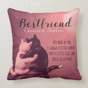 Coussin Cute Kitten Bestfriend Et Une Citation