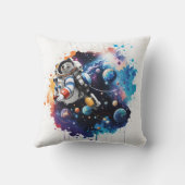 Coussin Cute Koala dans l'espace extra-atmosphérique, astr (Verso)