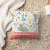 Coussin Cute Koala Motif avec petit nom de fille en rose (Couverture)