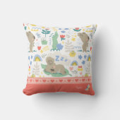 Coussin Cute Koala Motif avec petit nom de fille en rose (Recto)