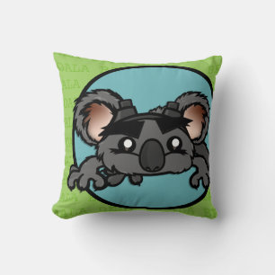 COUSSIN CUTE KOALA OURS CARRÉ JETER PILLOTE