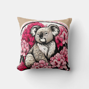 Coussin Cute Koala Ours Oeuvres d'art Amusants Koalas art