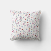 Coussin Cute Ladybug Polka dot Daisy Flower Russe Motif (Recto)