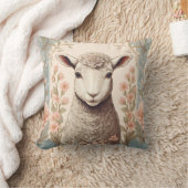 Coussin Cute Lamb Delicate Pastel Floral (Couverture)