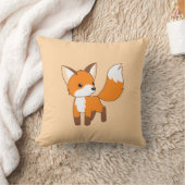 Coussin Cute Little Fox sur crème (Couverture)