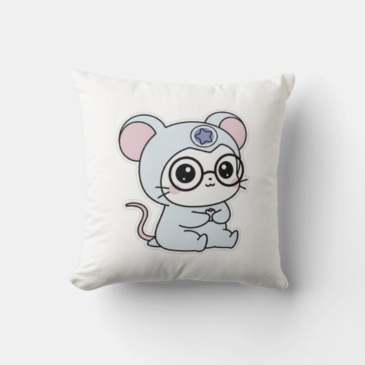 Coussin Cute lovely little adorable mouse (Recto)