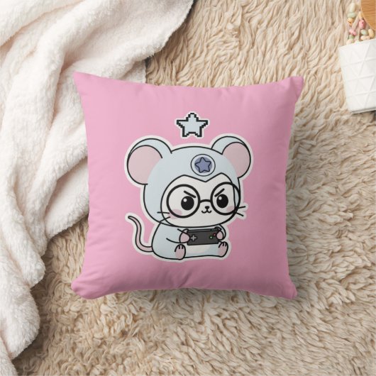 Coussin Cute lovely little adorable mouse (Couverture)