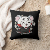 Coussin Cute lovely little mouse ready for Halloween (Couverture)