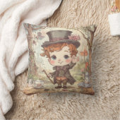 Coussin Cute Mad Hatter Whimsland Wonderland Art (Couverture)