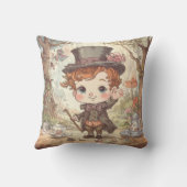 Coussin Cute Mad Hatter Whimsland Wonderland Art (Verso)