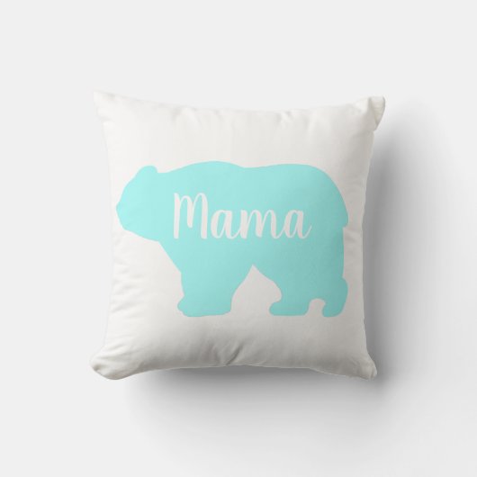 Coussin Cute Mama ours design mère cadeau de jour (Recto)