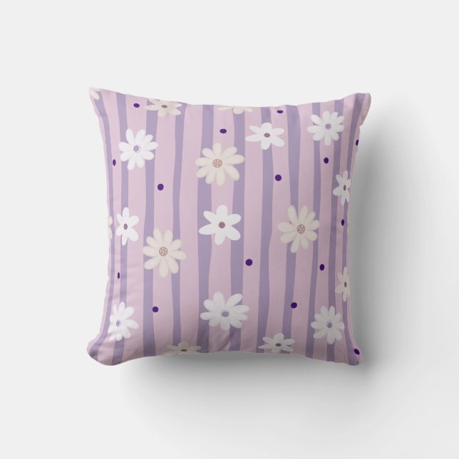 Coussin Cute marguerite Pastel Colour Flower Collection Mo (Recto)
