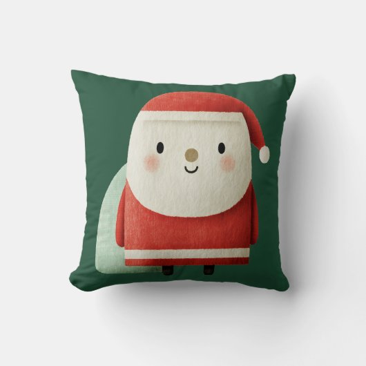 Coussin Cute Minimalist Santa Claus (Recto)
