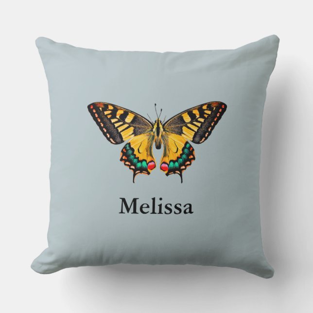Coussin Cute Modern Photography Butterfly Ajouter un nom (Recto)