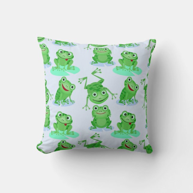 Coussin Cute Motif de grenouille (Recto)