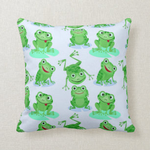 Coussin Cute Motif de grenouille