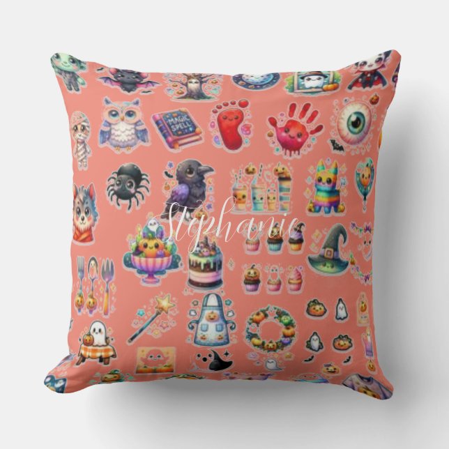 Coussin Cute motif Halloween (Recto)