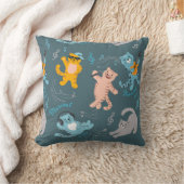 Coussin Cute Musical Chats Motif Chambre Enfants (Couverture)