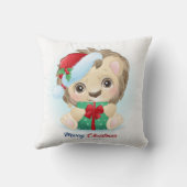 Coussin Cute Noël Aquarelle Pépinière de Lion (Verso)